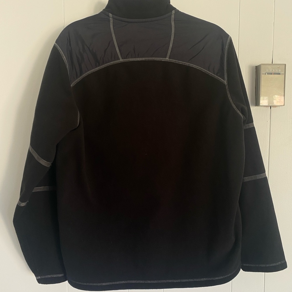 Tommy Bahama Men's Size Small Full Zip Fleece‎ Jacket Black & Gray - Picture 2 of 5